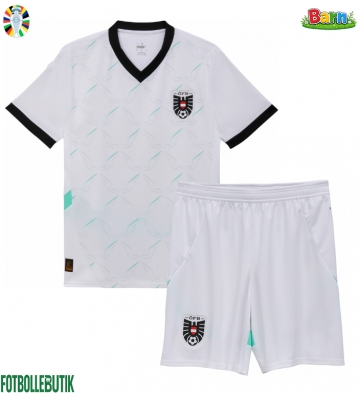 Österrike Bortaställ Barn EM 2024 Kortärmad (+ Korta byxor)